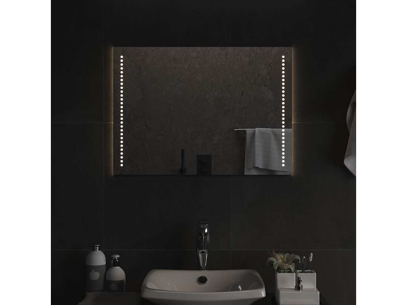 Miroir de salle de bain, miroir de toilette à led 70x50 cm cf62509 - Conforama B