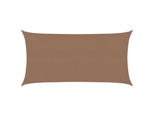 Vidaxl voile d'ombre taupe 2 x 6 m hdpe
