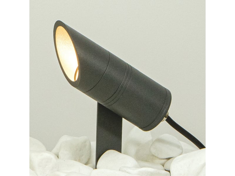  Zambelis sredets sredets projecteur led graphite 3000k ip65  - Conforama D
