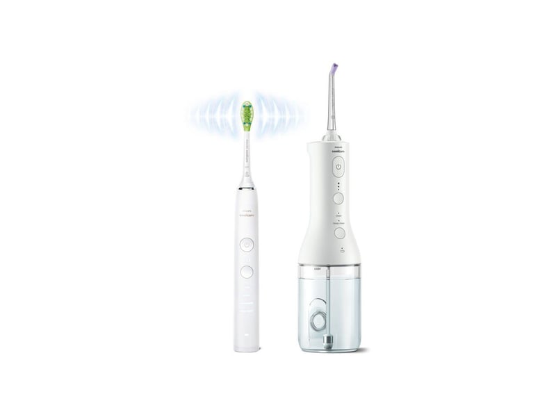  Brosse a dents sonique ultrasonique diamondclean 9000 hx388641 + power flosser jet set blanc PHI8720689016155 - Conforama C