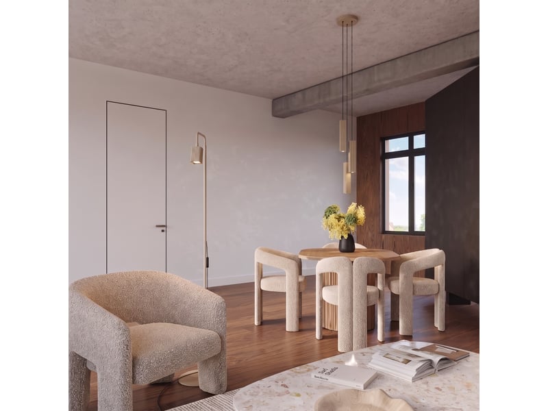  Suspension rayo 3l taupe aluminium moderne 98x45x6cm SL.3156 - Conforama C