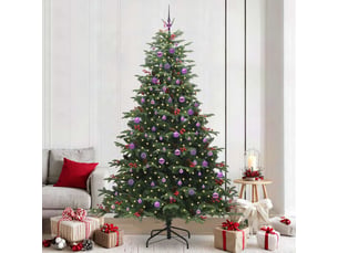 Sapin de noël - arbre de noël artificiel vert 240 cm pvc, métal et plastique