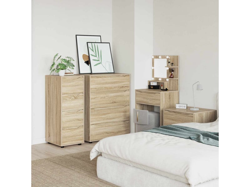  Armoire de rangement, commode de rangement 40 x 48 x 105 cm bois d'ingénierie shl6670  - Conforama D