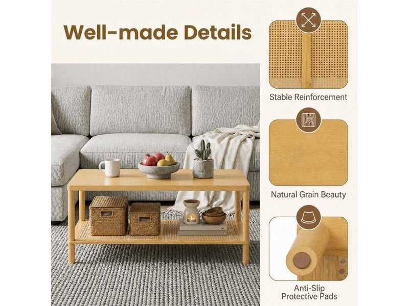  Plateau en verre trempé, table basse rectangulaire avec pieds métalliques croisés pour salon ou bureau  - Conforama E