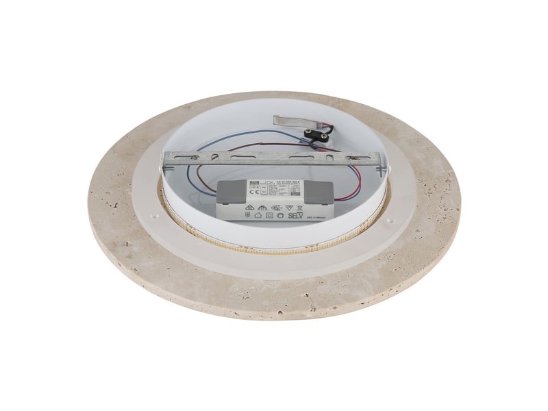  Globo jillian applique murale en pierre de travertin led 3000k  - Conforama D