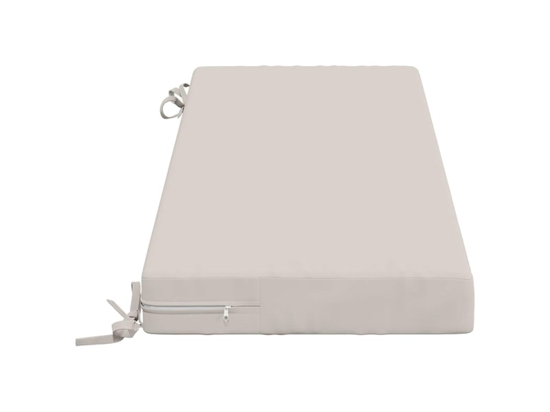 Lot de 2 coussins de banc, coussins d'assise soest 100 % polyester blanc cf57032 - Conforama D