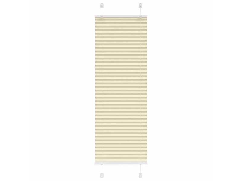 Store plissé, store de fenêtre crème 50x150 cm largeur du tissu 49,4 cm polyester cf46839 - Conforama B