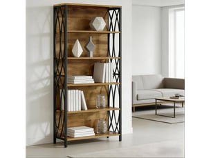 Bibliotheque coloris  bicolore 6 étagère(s) <strong>DESMIU</strong> <strong></strong> - 28 cm x 180 cm