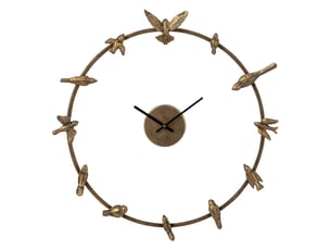 Horloge murale oiseaux vera 57cm doré