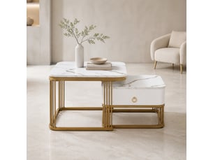 Table basse carré(e) coloris blanc <strong>HAUSS SPOLE</strong> <strong></strong> - 60 cmx50 cm