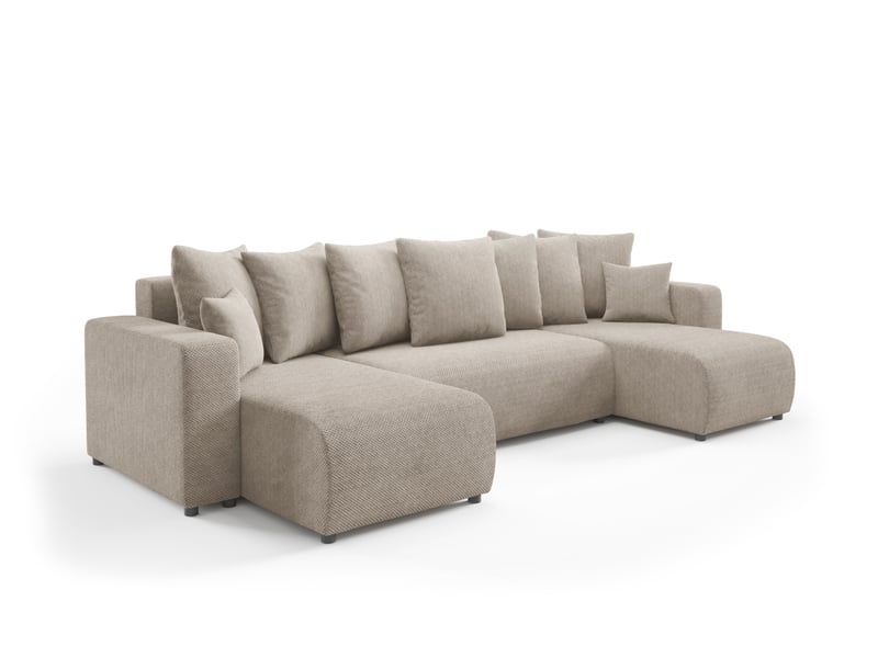 Canapé d'angle convertible evora u beige - Conforama B