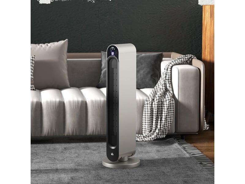  Chauffage électrique, 3 modes, minuterie 12 heures, affichage led, fonction pivotante  - Conforama C