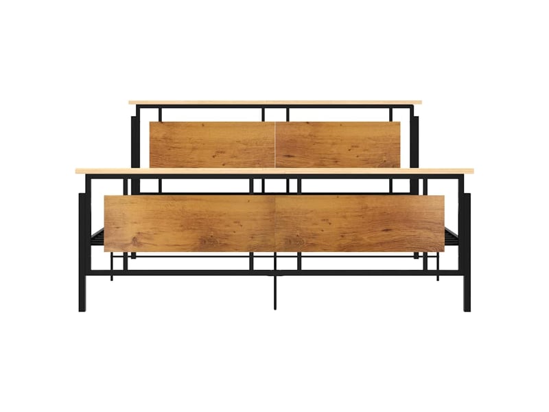  Lit double- lit adulte -  cadre de lit sans matelas métal 180x200 cm  - Conforama C