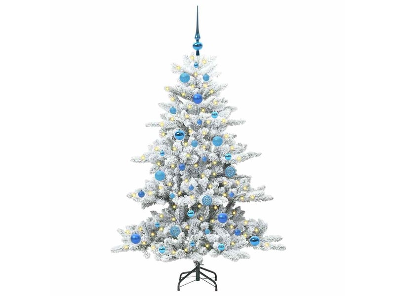Sapin de noël, arbre de noël artificiel à branches articulées blanc 150 cm shl4605 - Conforama C
