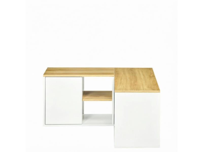  Meuble tv d'angle avec 2 portes et 3 niches ouvertes 90 x 90 x 45 cm T5828P568496 - Conforama A