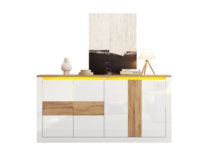 Buffet 4 porte(s) - 140 cm coloris bicolore