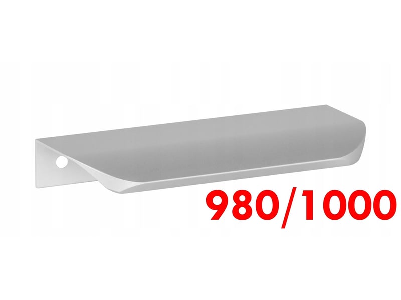  Poignée de meuble en aluminium ua02, argentée, 98100cm  - Conforama B