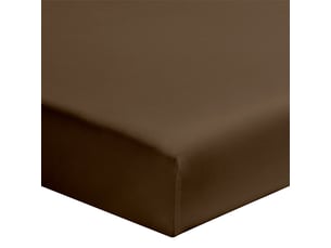 Drap housse uni en coton, bonnet 24cm, les unis