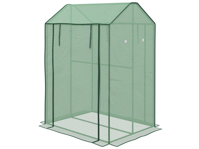 Serrechâssis froid, résistant aux intempéries, porte enroulable, 100 cm x 80 cm x 150 cm, vert - Conforama B