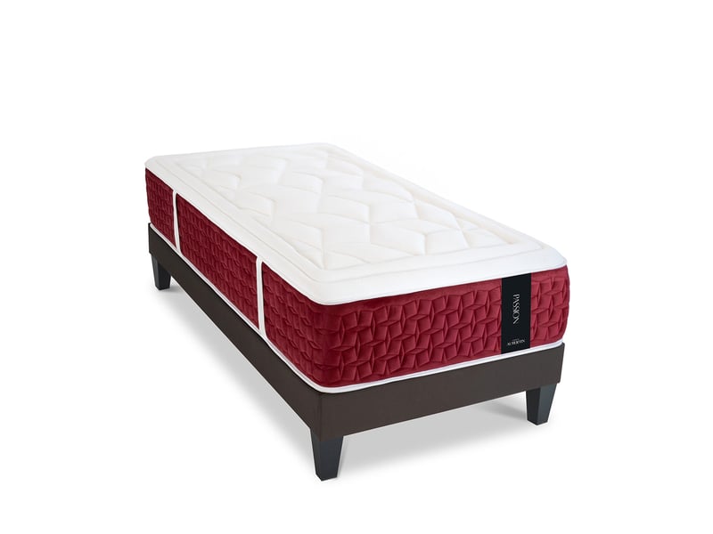  Ensemble passion + sommier en kit - ressorts + mémoire - ép. 32 cm80x200 4AU.PA.K50.0820 - Conforama A