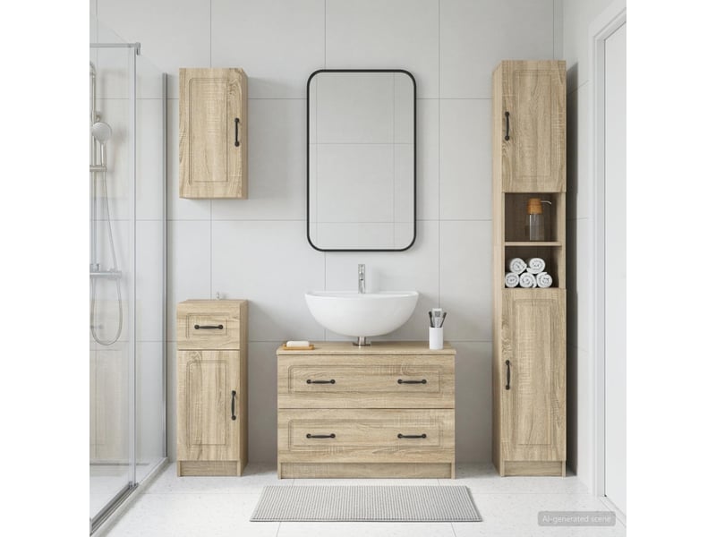  Ensemble de 4 pièces d'armoires de salle de bain utrecht cf63268  - Conforama B