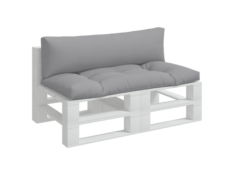  Lot de 2 coussins de palette, coussins de canapé gris tissu cf59538  - Conforama C