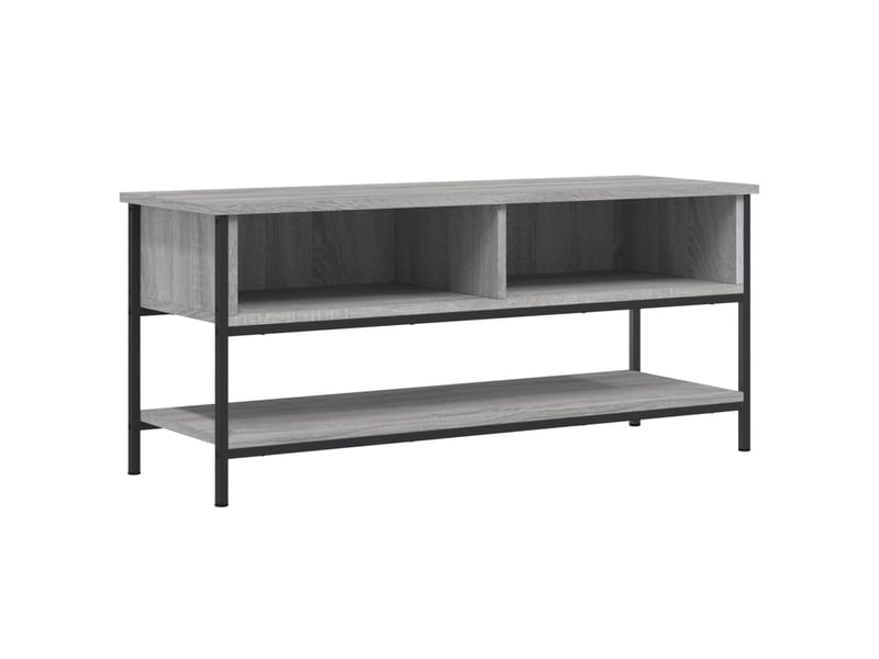  Meuble tv - banc tv - meuble de rangement sonoma gris 100x35x45 cm bois d'ingénierie  - Conforama A