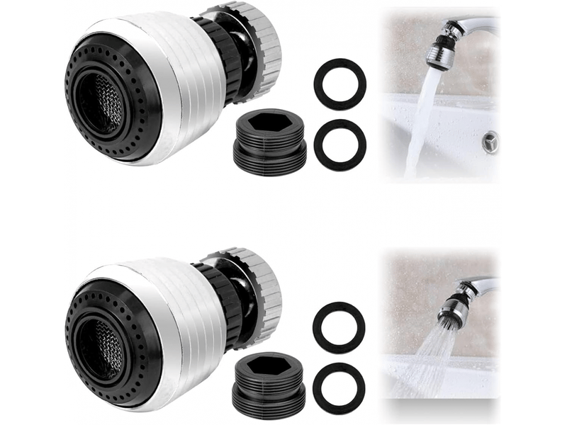  2 pièces aérateur de robinet,m22 economiseur d'eau pour robinet,brise jet robinet cuisine,embout robinet cuisine,mousseur robinet economie eau  - Conforama A