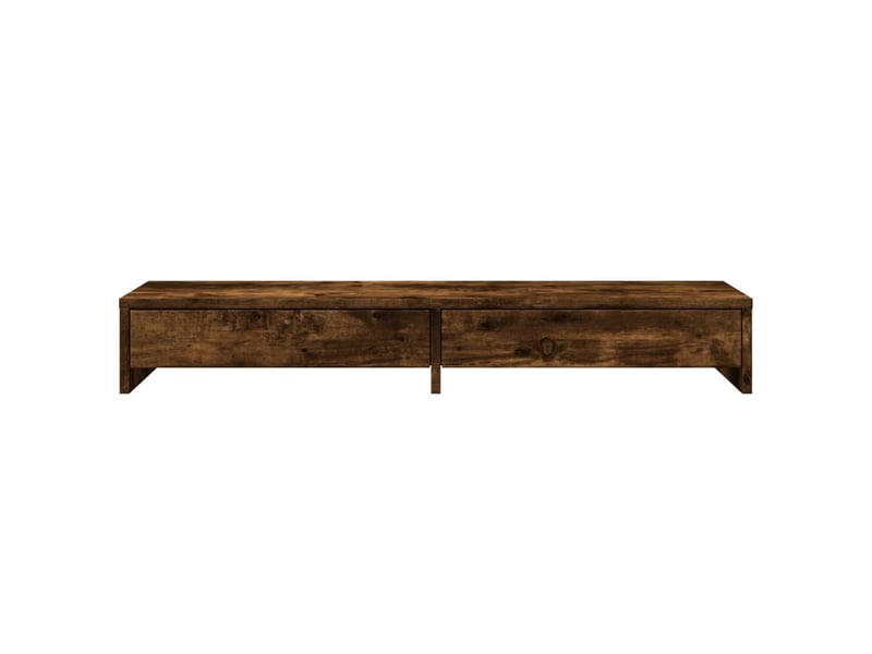  Support de moniteur table meuble bureau avec tiroirs bois d'ingénierie marron 02_0044937  - Conforama B