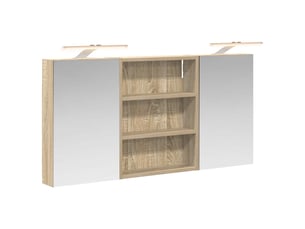 Ensemble de meubles de salle de bain 3 pcs 100x10.5x50 cm shl5974
