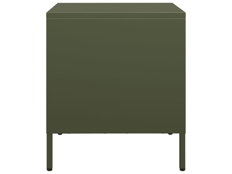  Table de chevet - cabinet de chevet - table de nuit vert olive 35x39x43,5 cm acier  - Conforama E