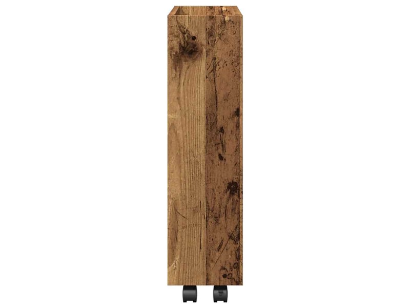 Chariot de rangement étroit pour bureau 3 niveaux vieux bois shl87410 - Conforama E