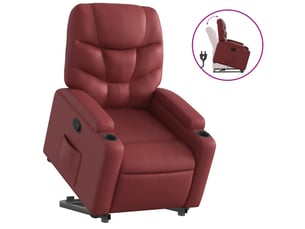 Fauteuil fixe <strong></strong> Tissu rouge