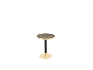Table basse rond(e) coloris gris <strong>MEULVA</strong> <strong></strong> - 60 cmx60 cm