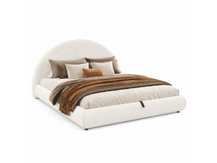 Lit coffre 180x200 cm VIVRYN coloris blanc