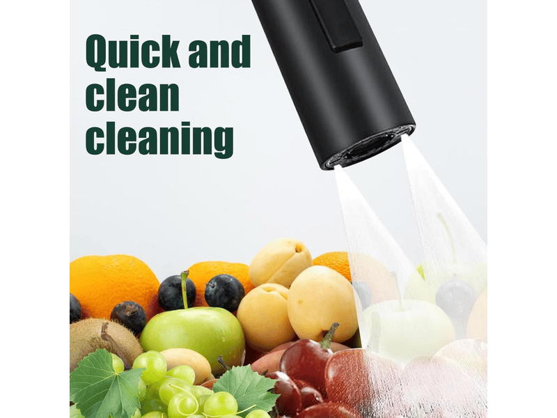  Robinet d'évier de cuisine, rotation à 360 degrés, 3 modes, avec aérateur (noir)  - Conforama D
