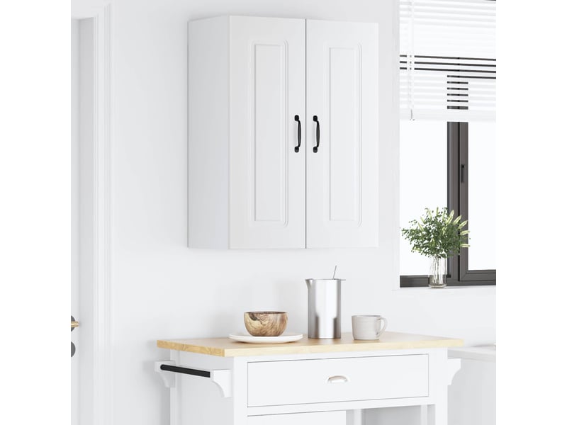  Meuble mural de cuisine | armoire de cuisine 2 pcs blanc bois d'ingénierie shl4012  - Conforama D