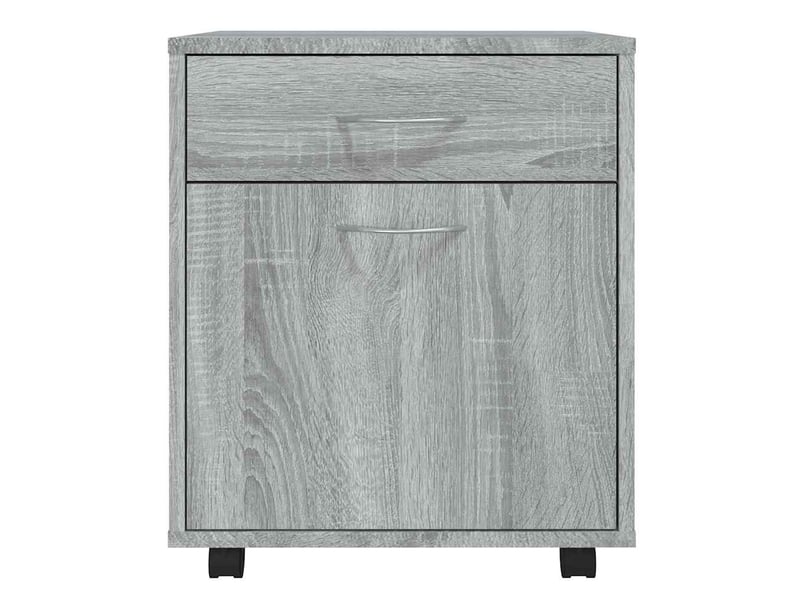 Armoire de rangement roulante sonoma gris 45x38x54 cm bois d'ingénierie  - Conforama E