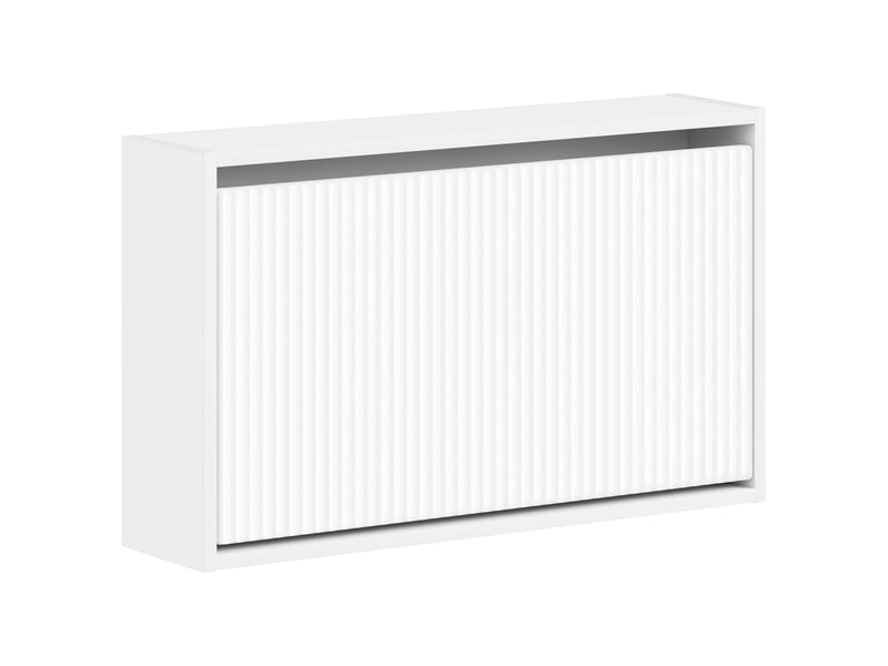  Meuble à chaussures mural, armoire à chaussures arnhem 71x17x43 cm blanc  - Conforama A