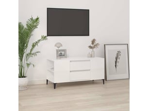 Meuble tv coloris blanc 102 cm <strong></strong>  <strong></strong>