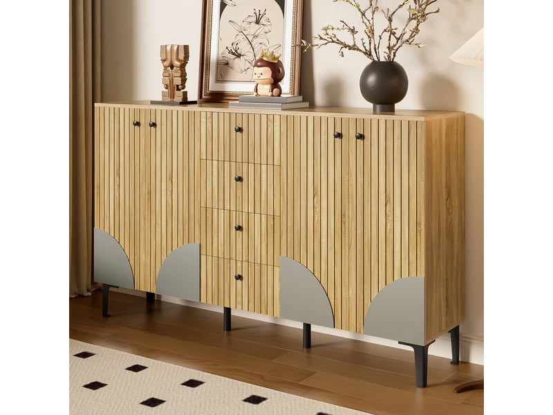  Buffet 160x36x94 cm coloris marron ORGL7878N - Conforama D