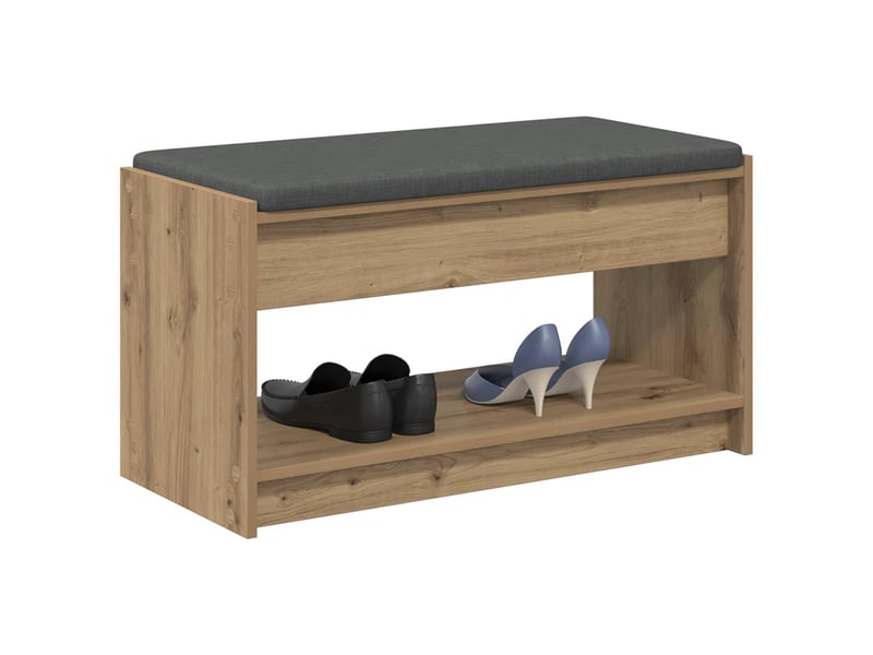  Banc d'entrée, banc interieur chêne artisanal 83x38x45 cm  - Conforama C