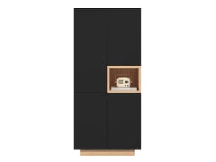 Armoire 2 porte(s) <strong></strong> <strong></strong> coloris noir largeur 45 cm