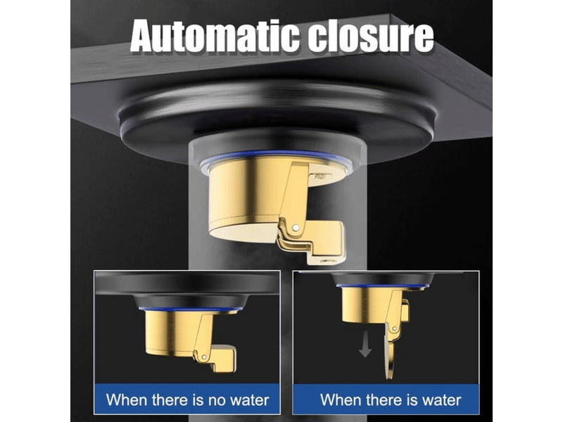 Clapet anti odeur, 2 pcs bouchon douche anti-retour, siphon de sol déodorant à fermeture automatique pour drain de sol de diamètre 32-55mm - Conforama D