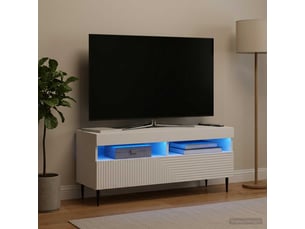 Meuble tv coloris blanc 1 cm <strong></strong> <strong></strong>