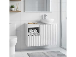 Armoire de salle de bain, meuble de rangement blanc brillant 30x44.5x50 cm