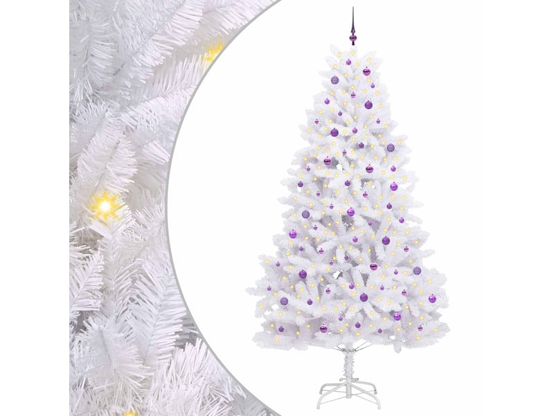  Sapin de noël artificiel, arbre de noël à branches articulées blanc 270 cm shl7419  - Conforama A