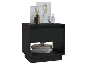 Table de chevet - cabinet de chevet - table de nuit noir 45x34x44 cm bois d'ingénierie