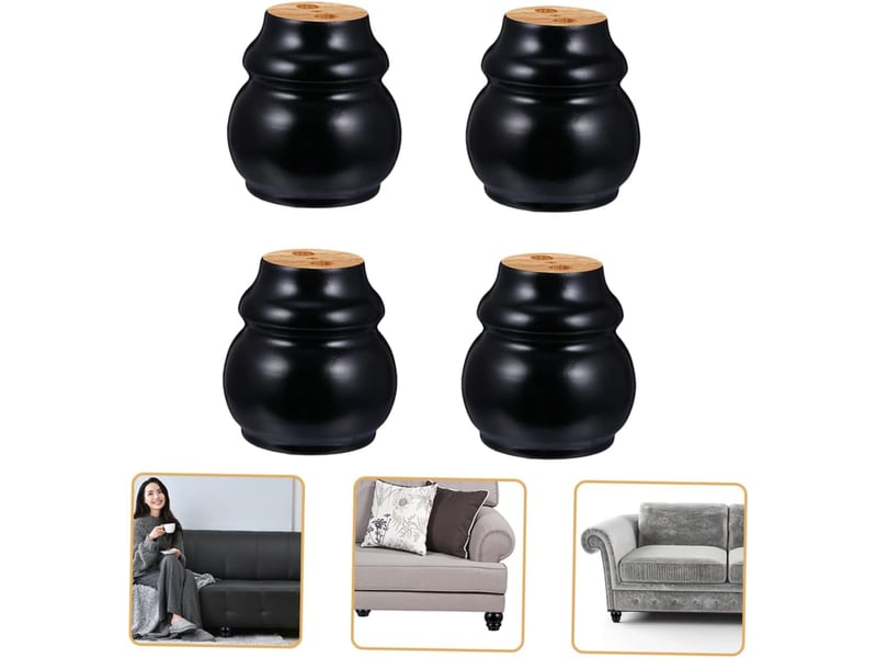  4pièces canapé bois massif de meuble à visser soi-même de table de remplacement pour canapé et meubles  - Conforama C