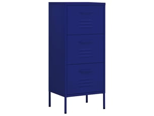 Armoire de rangement, rangement bureau bleu marine 42,5x35x101,5 cm acier shl2452